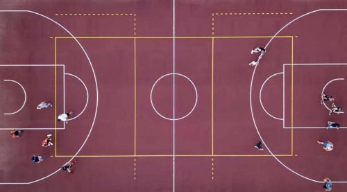 ملاعب مطاطية