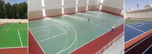 ملاعب مطاطية